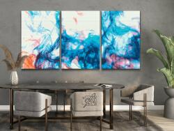 Gyémánt kirakó - Színes minta 4 (3 db-os készlet) Méret: 40x60cm (3db), Keretezés: Műanyagtáblával, Gyémántok: Kerek
