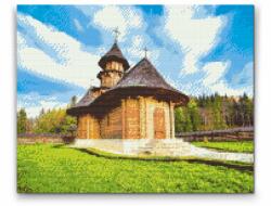 Gyémántszemes festmény - Sihastria-kolostor, Románia 2 Méret: 40x50cm, Keretezés: Műanyagtáblával, Gyémántok: Kerek