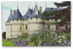  Gyémántszemes festmény - Loire-völgyi kastély Méret: 40x60cm, Keretezés: Kartonlemezen, Gyémántok: Négyzet alakú