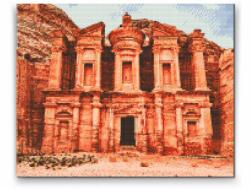  Gyémántszemes kirakó - Petra, Jordánia Méret: 40x50cm, Keretezés: Műanyagtáblával, Gyémántok: Négyzet alakú