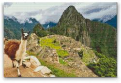  Gyémántszemes festmény - Machu Picchu Méret: 40x60cm, Keretezés: Keret nélkül (csak a vászon), Gyémántok: Négyzet alakú