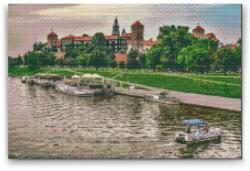  Gyémántszemes festmény - Wawel, Krakkó, Lengyelország Méret: 40x60cm, Keretezés: Keret nélkül (csak a vászon), Gyémántok: Négyzet alakú