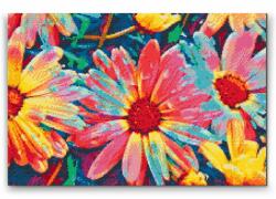  Gyémántszemes festmény - Színpompás őszirózsa Méret: 40x60cm, Keretezés: Kartonlemezen, Gyémántok: Négyzet alakú