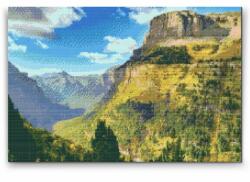 Gyémántszemes festmény - Ordesa Kanyon, Spanyolország 2 Méret: 40x60cm, Keretezés: Keret nélkül (csak a vászon), Gyémántok: Négyzet alakú
