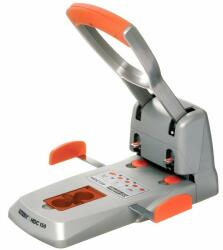 Rapid Perforator metalic, 150 coli, RAPID Supreme HDC 150/2 - argintiu/portocaliu (RA-23000600) - officeclass