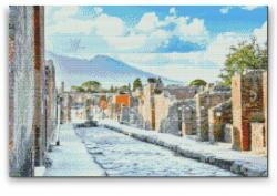  Gyémántszemes festmény - Pompeii, Olaszország Méret: 40x60cm, Keretezés: Keret nélkül (csak a vászon), Gyémántok: Kerek