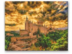 Gyémántszemes festmény - Alcázari kastély, Segovia Méret: 40x50cm, Keretezés: Fatáblával, Gyémántok: Kerek