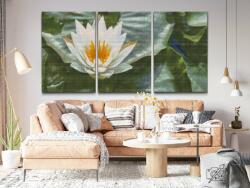  Gyémántszemes festmény - Lótuszvirág, a bölcsesség jelképe (3 db-os készlet) Méret: 40x60cm (3db), Keretezés: Kartonlemezen, Gyémántok: Kerek