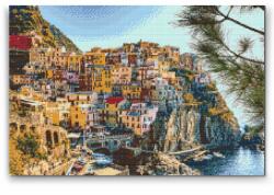  Gyémántszemes festmény - Cinque Terre Méret: 40x60cm, Keretezés: Keret nélkül (csak a vászon), Gyémántok: Kerek