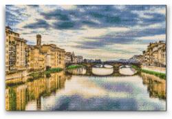 Gyémántszemes festmény - Arno folyó, Olaszország Méret: 40x60cm, Keretezés: Fatáblával, Gyémántok: Kerek