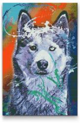  Gyémántszemes festmény - Portré kutyáról Méret: 40x60cm, Keretezés: Keret nélkül (csak a vászon), Gyémántok: Kerek