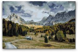  Gyémántszemes festmény - Dolomitok 2 Méret: 40x60cm, Keretezés: Keret nélkül (csak a vászon), Gyémántok: Kerek