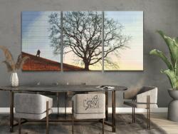 Gyémántszemes festmény - Kívánságfa (3 db-os készlet) Méret: 30x40cm (3db), Keretezés: Kartonlemezen, Gyémántok: Kerek