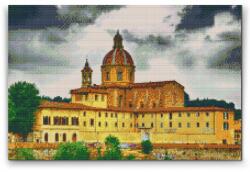 Gyémántszemes festmény - A firenzei papnevelde Méret: 40x60cm, Keretezés: Kartonlemezen, Gyémántok: Négyzet alakú
