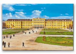  Gyémántszemes festmény - A Schönbrunni kastély Bécsben Méret: 40x60cm, Keretezés: Fatáblával, Gyémántok: Kerek
