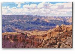  Gyémántszemes festmény - Grand Canyon Méret: 40x60cm, Keretezés: Műanyagtáblával, Gyémántok: Kerek