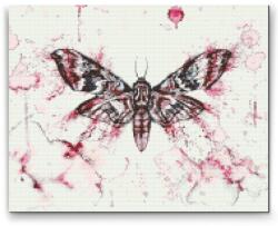 Gyémántszemes festmény - Festmény pillangóról Méret: 30x40cm, Keretezés: Keret nélkül (csak a vászon), Gyémántok: Négyzet alakú