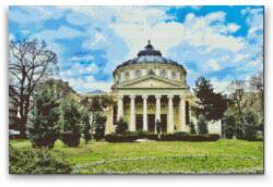  Gyémántszemes festmény - Román Athenaeum Méret: 40x60cm, Keretezés: Műanyagtáblával, Gyémántok: Kerek