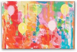 Gyémántszemes festmény - Absztrakt lufik Méret: 40x60cm, Keretezés: Kartonlemezen, Gyémántok: Kerek