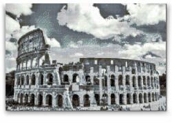 Gyémántszemes festmény - Colosseum 2 Méret: 40x60cm, Keretezés: Műanyagtáblával, Gyémántok: Kerek