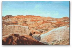  Gyémántszemes festmény - Danxia, Kína Méret: 40x60cm, Keretezés: Műanyagtáblával, Gyémántok: Négyzet alakú