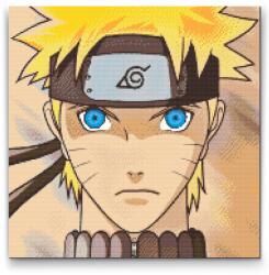 Gyémántszemes festmény - Naruto 2 Méret: 50x50cm, Keretezés: Keret nélkül (csak a vászon), Gyémántok: Kerek