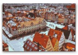 Gyémántszemes festmény - Wrocław, Lengyelország Méret: 40x60cm, Keretezés: Kartonlemezen, Gyémántok: Kerek