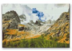 Gyémántszemes festmény - Mont Blanc Méret: 40x60cm, Keretezés: Keret nélkül (csak a vászon), Gyémántok: Kerek