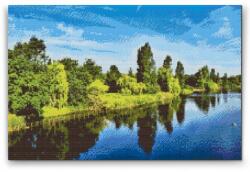 Gyémántszemes festmény - Hyde Park, London Méret: 40x60cm, Keretezés: Kartonlemezen, Gyémántok: Négyzet alakú
