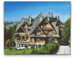  Gyémántszemes festmény - Lengyel építészet Méret: 30x40cm, Keretezés: Kartonlemezen, Gyémántok: Kerek