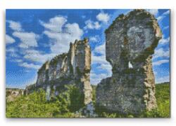 Gyémántszemes festmény - Csábrági vár, Szlovákia Méret: 40x60cm, Keretezés: Keret nélkül (csak a vászon), Gyémántok: Kerek