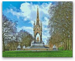  Gyémántszemes festmény - Hyde Park, London Méret: 40x50cm, Keretezés: Műanyagtáblával, Gyémántok: Kerek