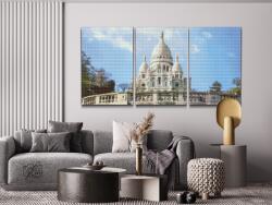 Gyémántszemes festmény - Sacre Coeur (3 db-os készlet) Méret: 40x60cm (3db), Keretezés: Kartonlemezen, Gyémántok: Kerek