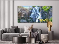 Gyémánt kirakó - Mágikus vízesés (3 db-os készlet) Méret: 40x60cm (3db), Keretezés: Kartonlemezen, Gyémántok: Kerek
