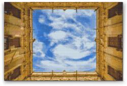  Gyémántszemes festmény - Ég Méret: 40x60cm, Keretezés: Keret nélkül (csak a vászon), Gyémántok: Négyzet alakú