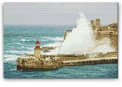  Gyémántszemes festmény - Valletta, Malta 2 Méret: 40x60cm, Keretezés: Keret nélkül (csak a vászon), Gyémántok: Kerek