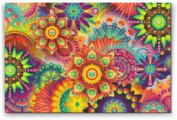 Gyémántszemes kirakó - Mandala 6 Méret: 40x60cm, Keretezés: Műanyagtáblával, Gyémántok: Négyzet alakú