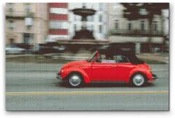 Gyémántszemes festmény - Volkswagen Beetle 2 Méret: 40x60cm, Keretezés: Kartonlemezen, Gyémántok: Kerek