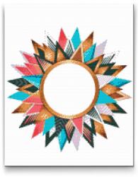  Gyémántszemes festmény - Mandala 7 Méret: 40x50cm, Keretezés: Keret nélkül (csak a vászon), Gyémántok: Négyzet alakú