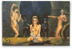 Gyémántszemes festmény - Mezítelenség Méret: 40x60cm, Keretezés: Fatáblával, Gyémántok: Négyzet alakú