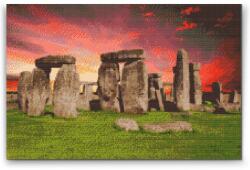  Gyémántszemes kirakó - Stonehenge Méret: 40x60cm, Keretezés: Fatáblával, Gyémántok: Négyzet alakú