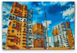 Gyémántszemes festmény - Gdansk városa, Lengyelország Méret: 40x60cm, Keretezés: Keret nélkül (csak a vászon), Gyémántok: Kerek