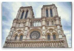  Gyémántszemes festmény - Notre-Dame-székesegyház 2 Méret: 40x60cm, Keretezés: Kartonlemezen, Gyémántok: Kerek