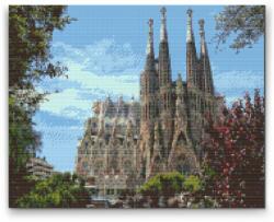 Gyémántszemes kirakó - Sagrada Família Méret: 40x50cm, Keretezés: Műanyagtáblával, Gyémántok: Négyzet alakú