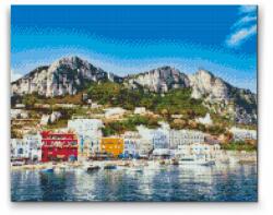 Gyémántszemes festmény - Capri szigete, Olaszország 2 Méret: 40x50cm, Keretezés: Műanyagtáblával, Gyémántok: Négyzet alakú