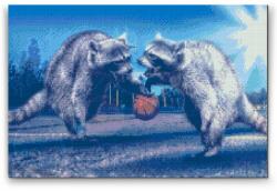  Gyémántszemes festmény - Állatos kosárlabda Méret: 40x60cm, Keretezés: Keret nélkül (csak a vászon), Gyémántok: Négyzet alakú