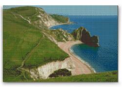  Gyémántszemes festmény - A dorseti part Méret: 40x60cm, Keretezés: Keret nélkül (csak a vászon), Gyémántok: Kerek