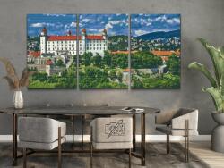 Gyémántszemes festmény - Pozsonyi vár (3 db-os készlet) Méret: 40x60cm (3db), Keretezés: Kartonlemezen, Gyémántok: Kerek