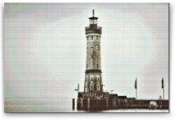  Gyémántszemes festmény - Világítótorony 2 Méret: 40x60cm, Keretezés: Keret nélkül (csak a vászon), Gyémántok: Négyzet alakú