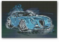  Gyémántszemes festmény - Wiesmann GT MF4 Méret: 40x60cm, Keretezés: Műanyagtáblával, Gyémántok: Kerek